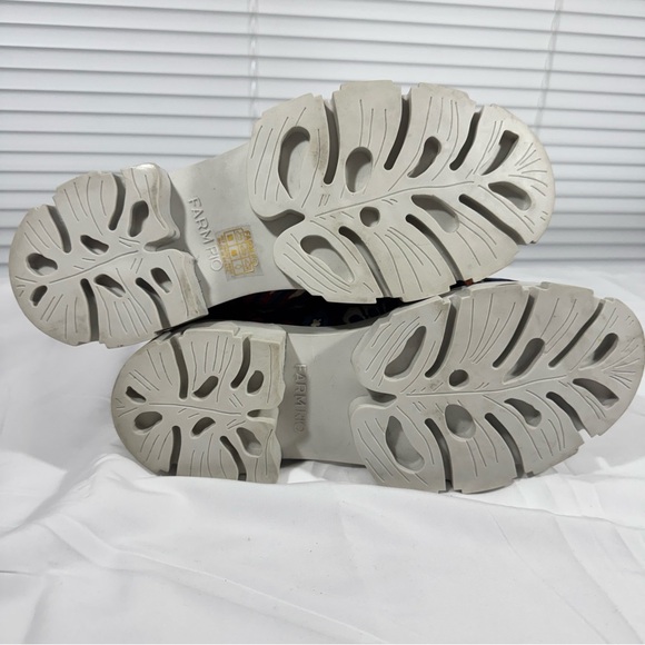 Farm Rio Pineapple Platform Puffer Booties Chunky Lug Sole Boots NWOT - Picture 4 of 5